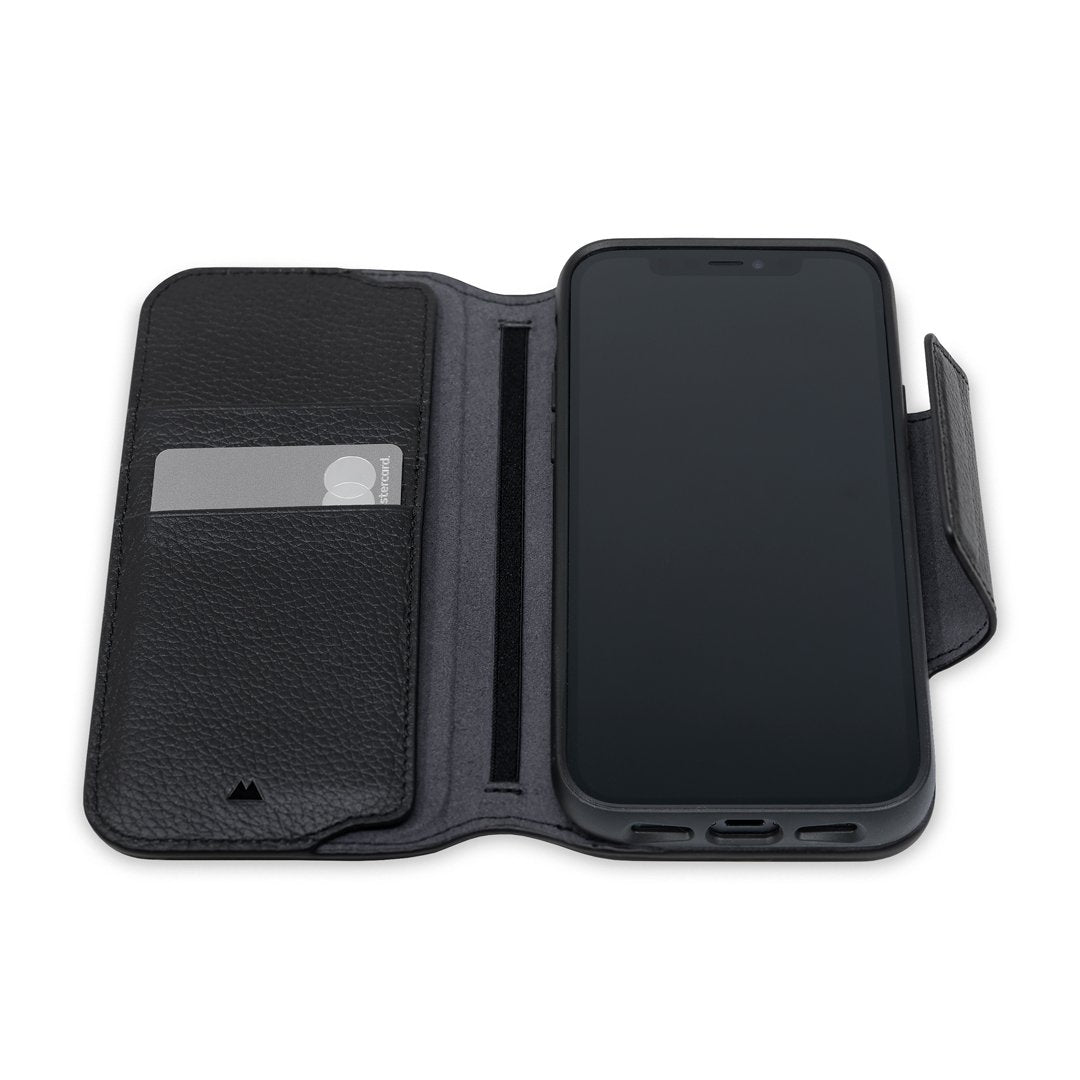MagSafe Compatible Leather Flip Wallet