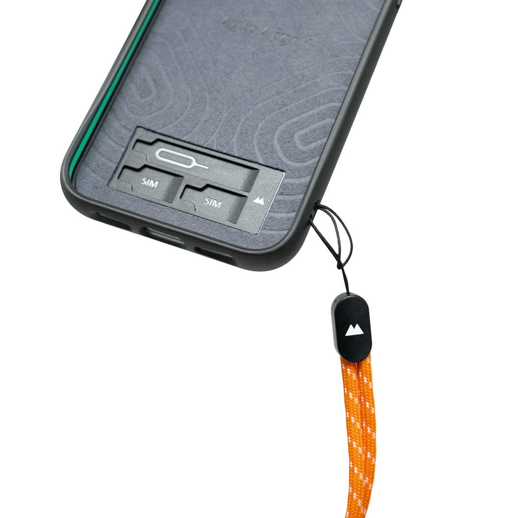 Orange & White Wrist Strap